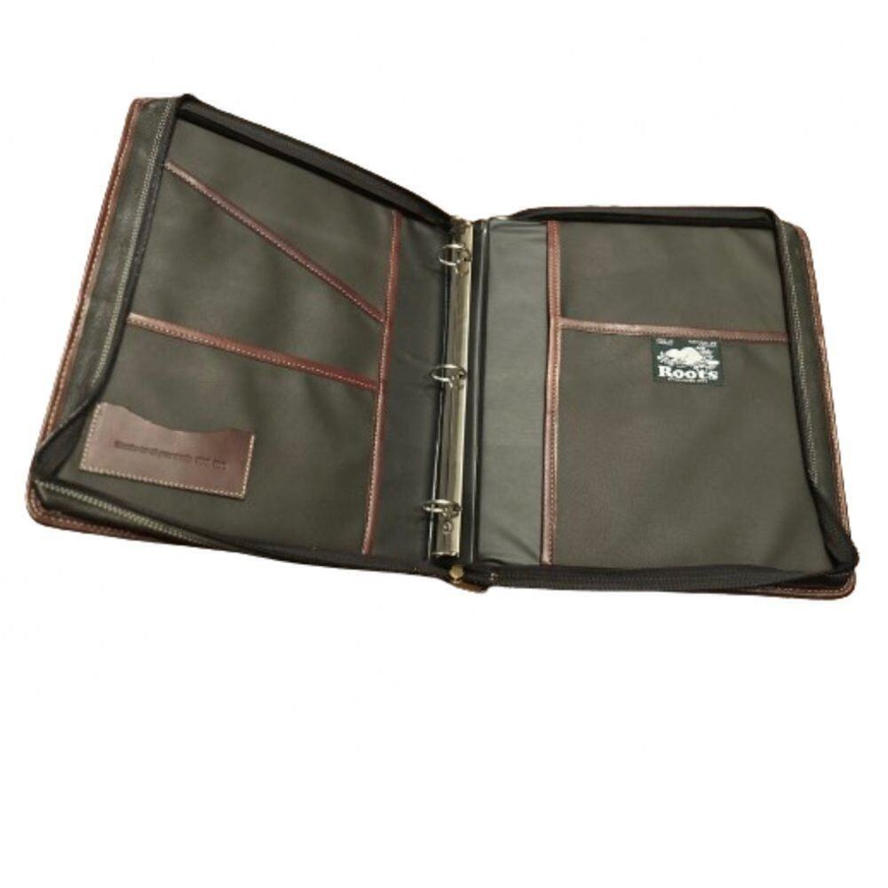 Roots Black and Tan Document Organizer